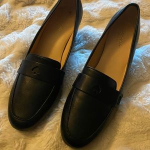 Kate Spade black leather loafers Size 7